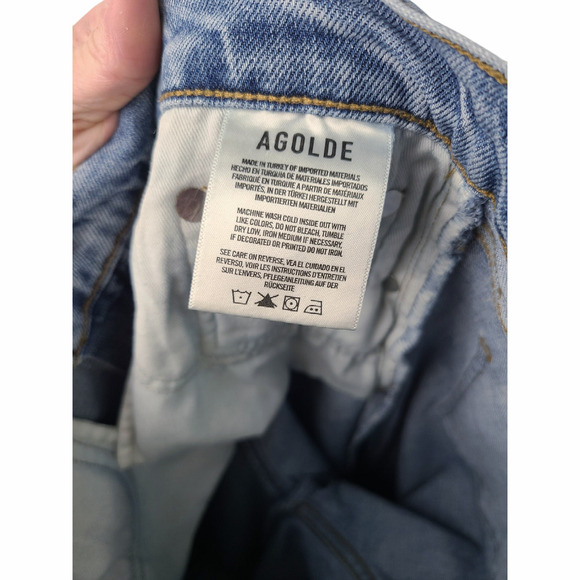 AGOLDE Toni Mid-Rise Slim Jeans Size 26 - Picture 11 of 12